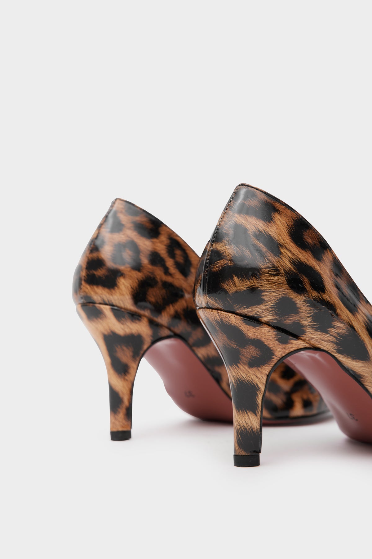 SHİNY Leopard Stiletto Shoes